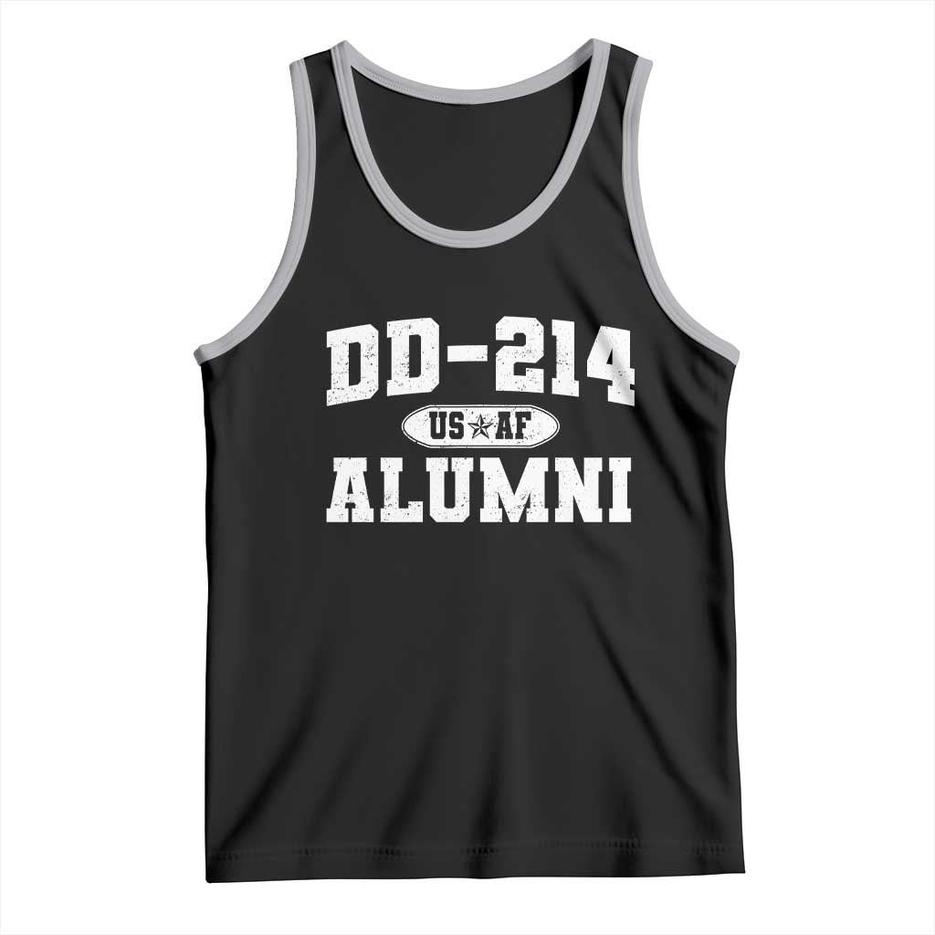 DD-214 US Air Force Alumni Tank Top US Military Veteran Retired TS10 Black Athletic Heather Print Your Wear