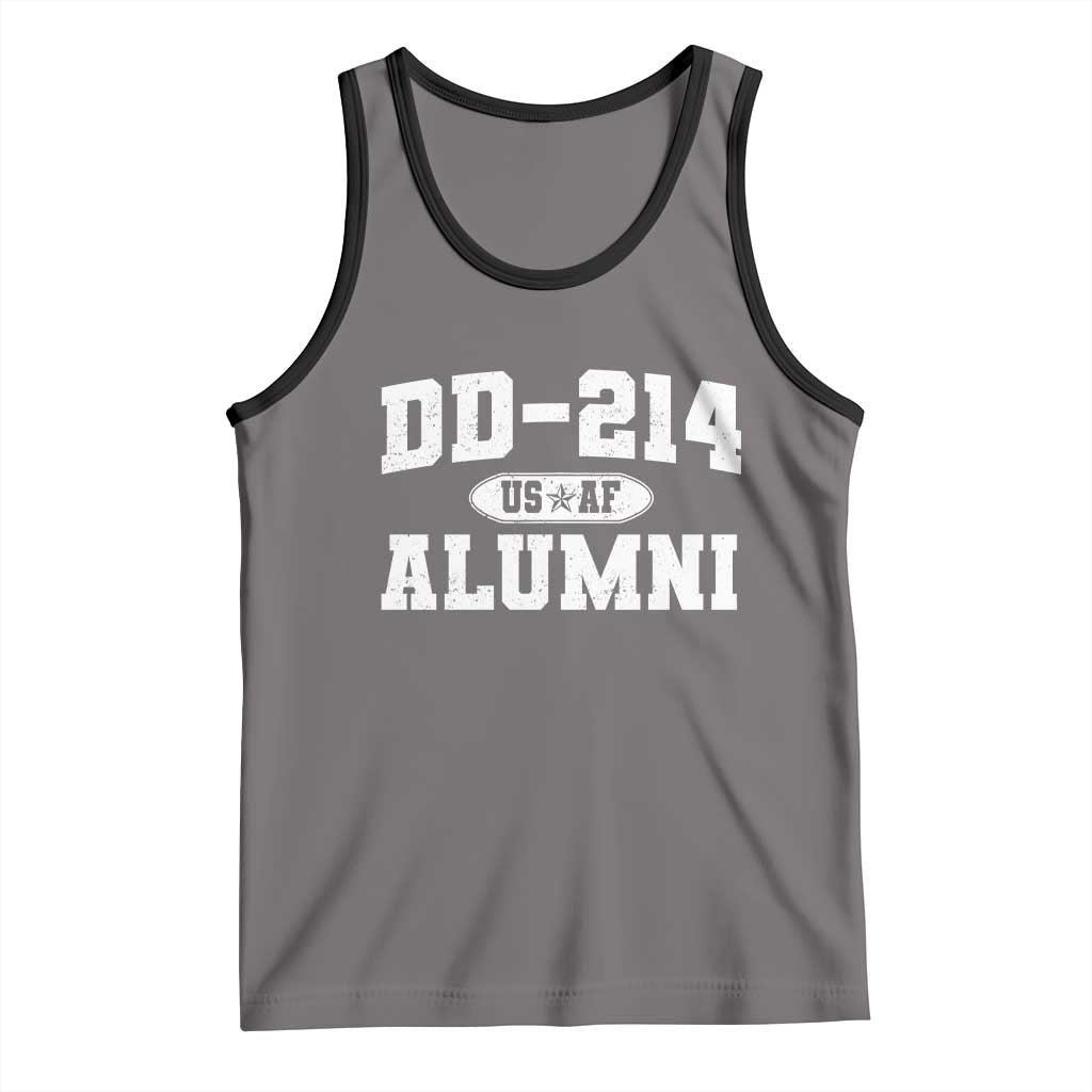 DD-214 US Air Force Alumni Tank Top US Military Veteran Retired TS10 Deep Heather Black Print Your Wear