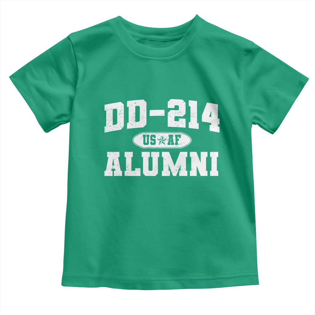 DD-214 US Air Force Alumni Toddler T Shirt US Military Veteran Retired TS10 Irish Green Print Your Wear