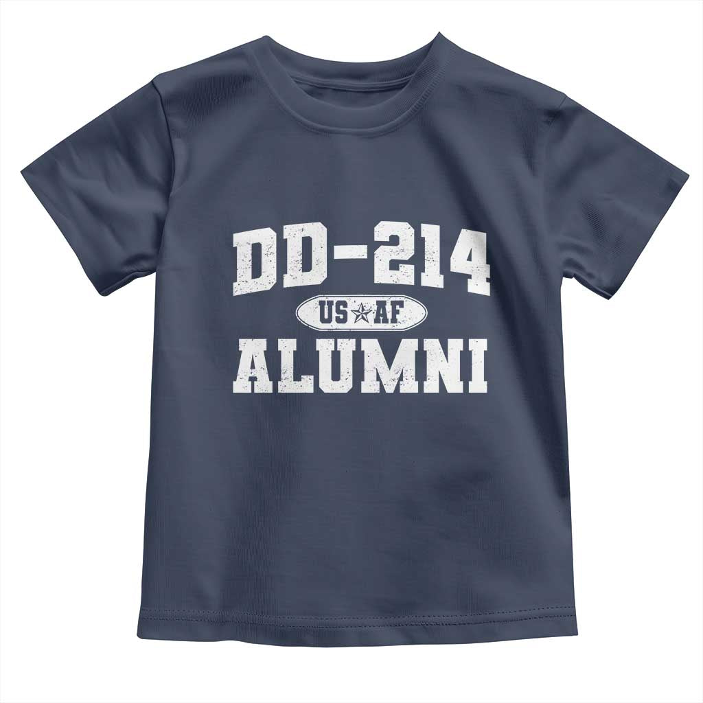 DD-214 US Air Force Alumni Toddler T Shirt US Military Veteran Retired TS10 Navy Print Your Wear