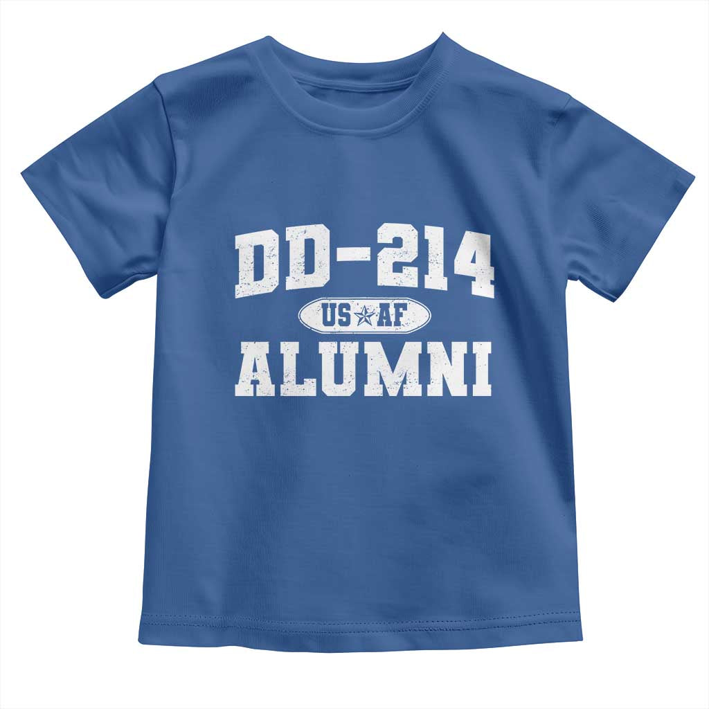 DD-214 US Air Force Alumni Toddler T Shirt US Military Veteran Retired TS10 Royal Blue Print Your Wear