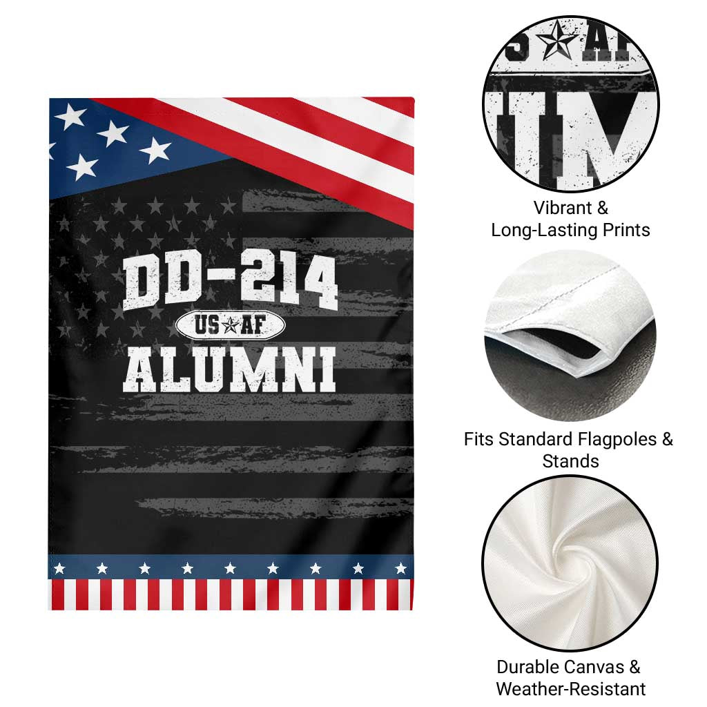 DD-214 US Air Force Alumni Garden Flag US Military Veteran Retired TS10 Print Your Wear
