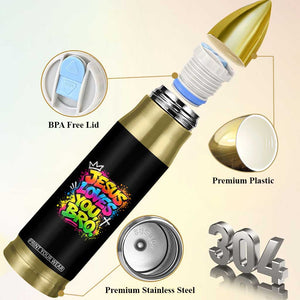 Jesus Loves You Bro Christian Believer Faith Bullet Tumbler Dripping Graffiti Rap God Religious Graphic