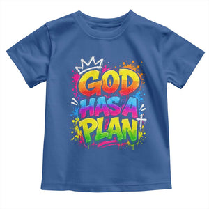 God Has A Plan Toddler T Shirt Graffiti Rap Christian Faith Graphic