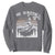 Funny Jesus Basketball Sweatshirt He Is Rizzin Retro Y2K Playing Basketball TS10 Charcoal Print Your Wear