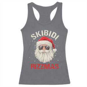Skibidi Rizzmas Christmas Racerback Tank Top Rizz Santa Claus Retro Funny Xmas Gen Alpha Kid TS10 Charcoal Print Your Wear