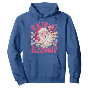 SKIBIDI Rizzmas Santa Hoodie Rizz Santa Pink Groovy Funny Xmas Gen Alpha Girl Kids TS10 Royal Blue Print Your Wear