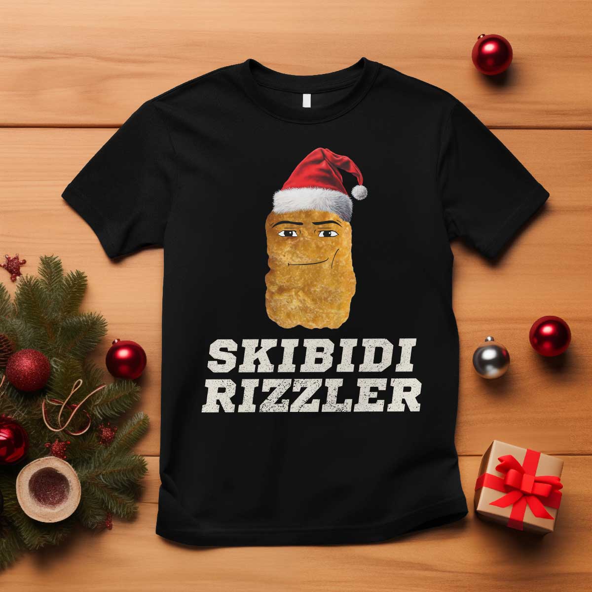 Christmas Skibidi Toilet Rizzler T Shirt Meme Funny Memes Brainrot Rizz TS10 Black Print Your Wear