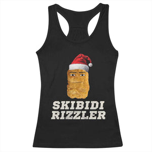 Christmas Skibidi Toilet Rizzler Racerback Tank Top Meme Funny Memes Brainrot Rizz TS10 Black Print Your Wear