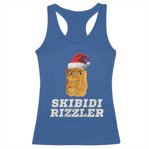 Christmas Skibidi Toilet Rizzler Racerback Tank Top Meme Funny Memes Brainrot Rizz TS10 Royal Blue Print Your Wear