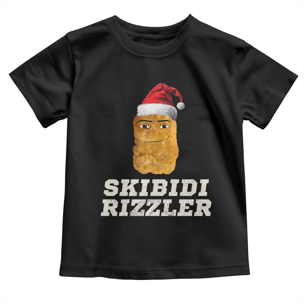 Christmas Skibidi Toilet Rizzler Toddler T Shirt Meme Funny Memes Brainrot Rizz TS10 Black Print Your Wear