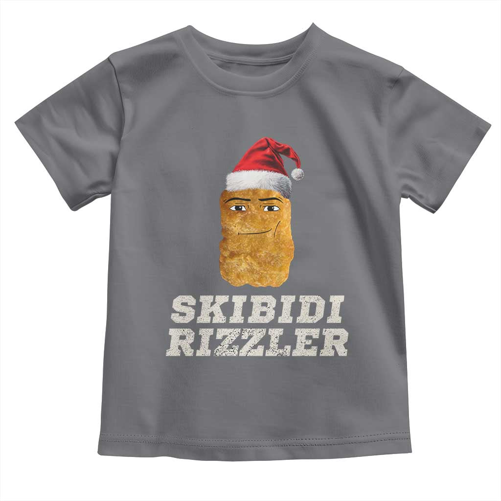 Christmas Skibidi Toilet Rizzler Toddler T Shirt Meme Funny Memes Brainrot Rizz TS10 Charcoal Print Your Wear