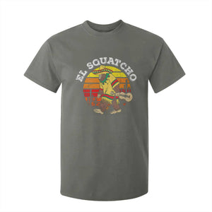El Squatcho Bigfoot T Shirt For Kid Mexican Sasquatch Cinco De Mayo TS10 Military Green Print Your Wear