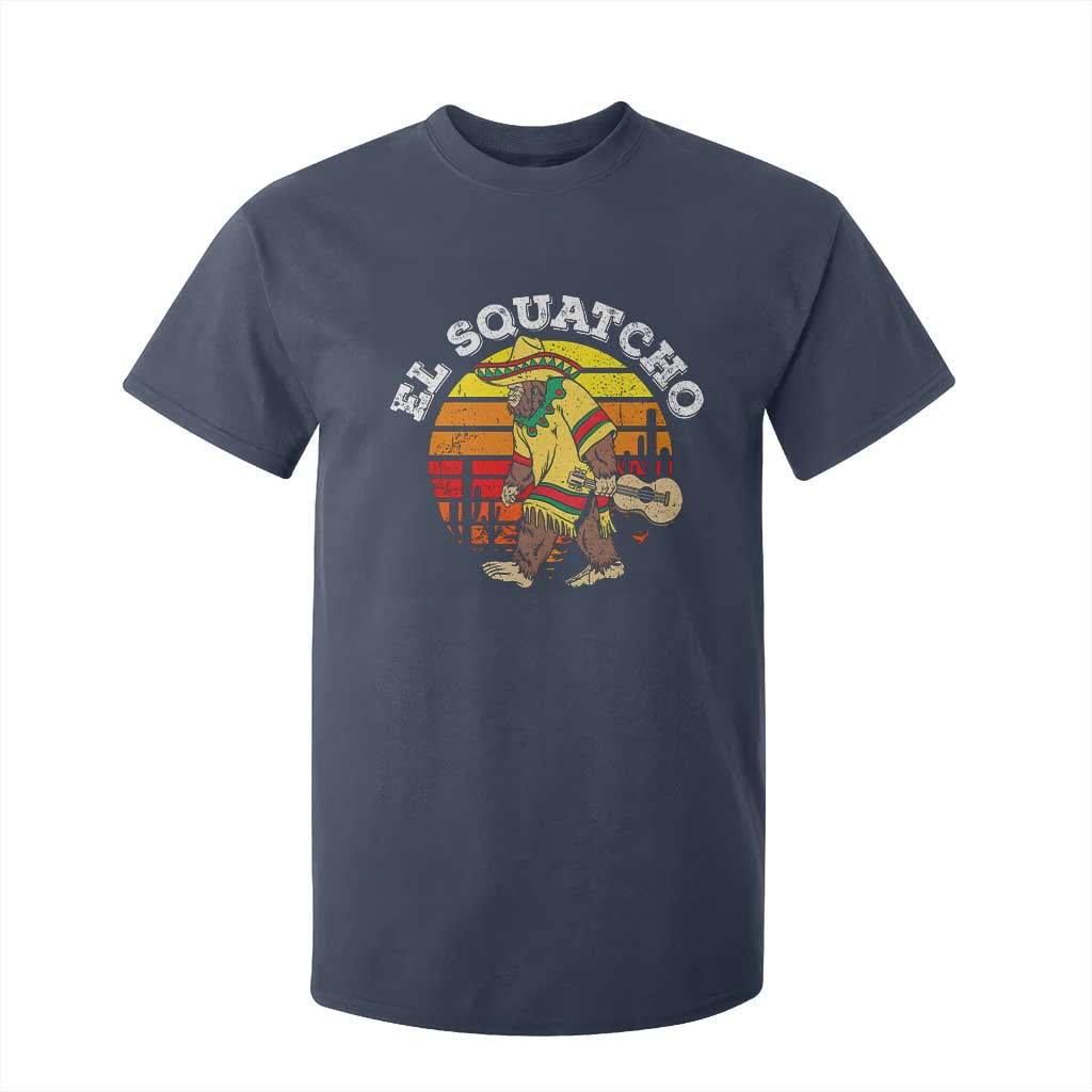 El Squatcho Bigfoot T Shirt For Kid Mexican Sasquatch Cinco De Mayo TS10 Navy Print Your Wear