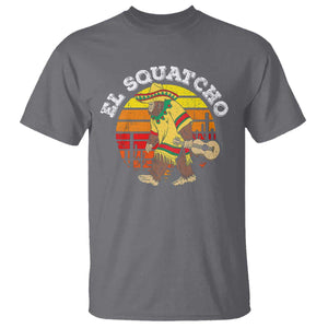 El Squatcho Bigfoot T Shirt Mexican Sasquatch Cinco De Mayo TS10 Charcoal Print Your Wear
