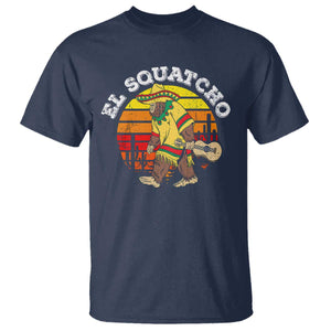 El Squatcho Bigfoot T Shirt Mexican Sasquatch Cinco De Mayo TS10 Navy Print Your Wear