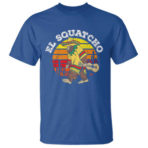 El Squatcho Bigfoot T Shirt Mexican Sasquatch Cinco De Mayo TS10 Royal Blue Print Your Wear