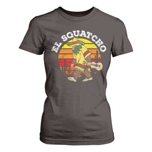 El Squatcho Bigfoot T Shirt For Women Mexican Sasquatch Cinco De Mayo TS10 Dark Chocolate Print Your Wear