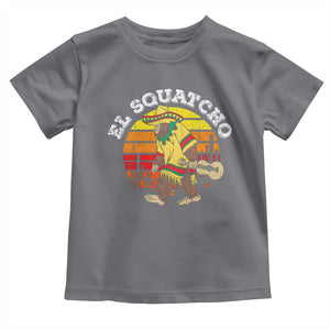 El Squatcho Bigfoot Toddler T Shirt Mexican Sasquatch Cinco De Mayo TS10 Charcoal Print Your Wear