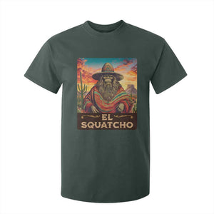 El Squatcho Bigfoot T Shirt For Kid Mexican Sasquatch Lovers Cinco De Mayo TS10 Dark Forest Green Print Your Wear