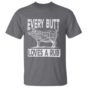 BBQ T Shirt Pork Butt Rub Dad Grill Gift TS10 Charcoal Print Your Wear