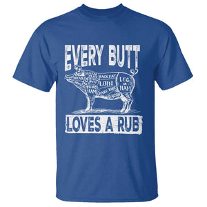 BBQ T Shirt Pork Butt Rub Dad Grill Gift TS10 Royal Blue Print Your Wear