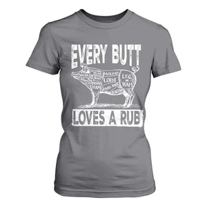 BBQ T Shirt For Women Pork Butt Rub Dad Grill Gift TS10 Charcoal Print Your Wear