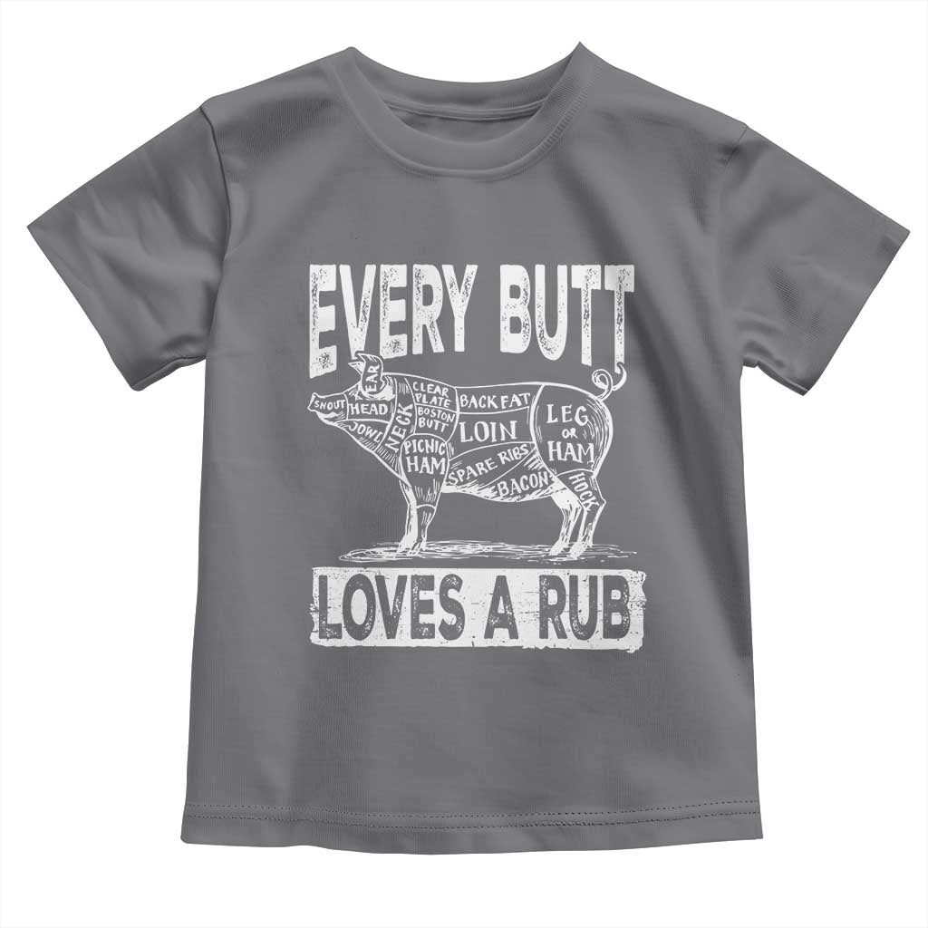 BBQ Toddler T Shirt Pork Butt Rub Dad Grill Gift TS10 Charcoal Print Your Wear