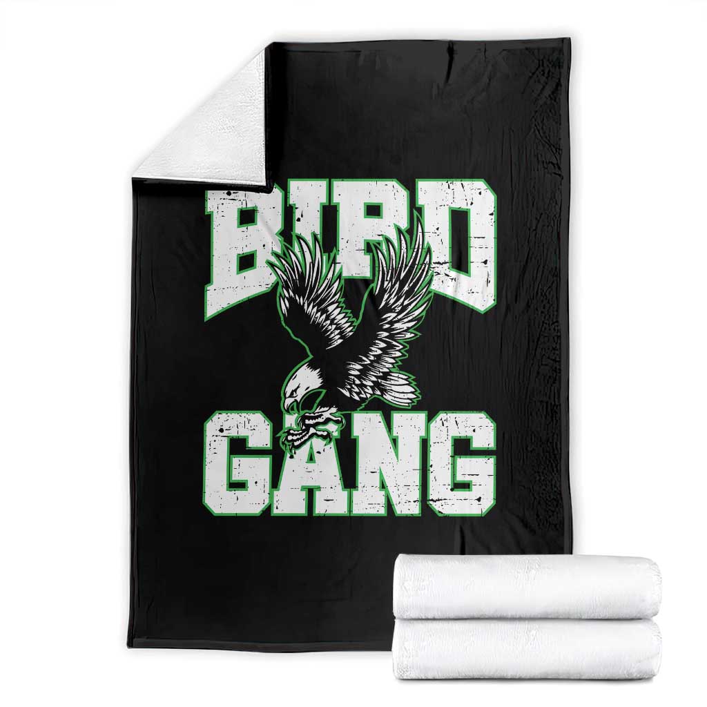 Bird Gang Throw Blanket Vintage 90s Style Classic Eagles Fly TS10 Black Print Your Wear