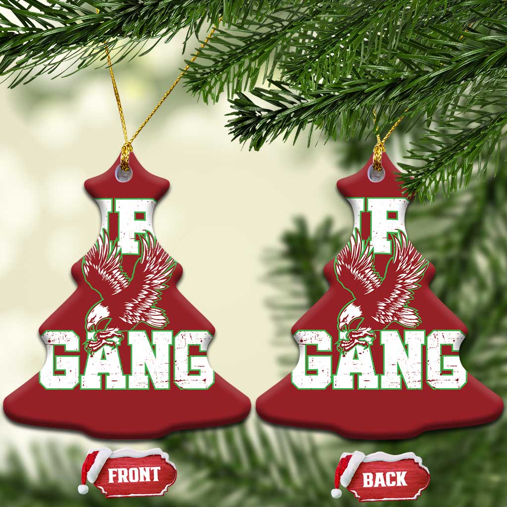 Bird Gang Christmas Ceramic Ornament Vintage 90s Style Classic EF Fly TS10 Christmas Tree Red Print Your Wear