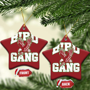 Bird Gang Christmas Ceramic Ornament Vintage 90s Style Classic EF Fly TS10 Star Red Print Your Wear