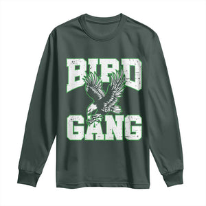 Bird Gang Long Sleeve Shirt Vintage 90s Style Classic Eagles Fly TS10 Dark Forest Green Print Your Wear