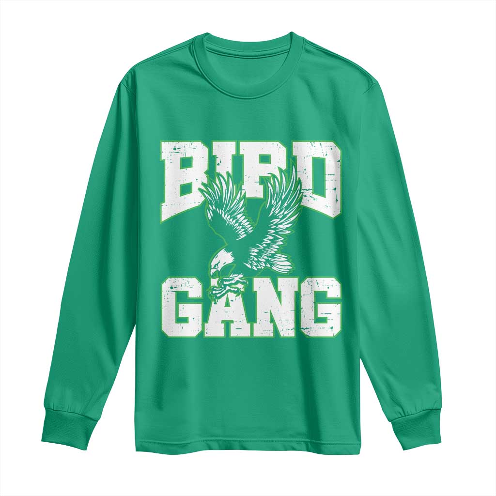Bird Gang Long Sleeve Shirt Vintage 90s Style Classic Eagles Fly TS10 Irish Green Print Your Wear