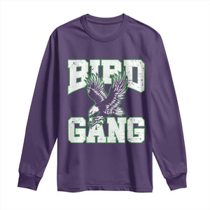 Bird Gang Long Sleeve Shirt Vintage 90s Style Classic Eagles Fly TS10 Purple Print Your Wear