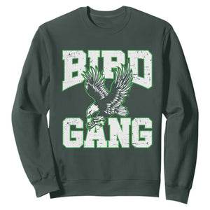 Bird Gang Sweatshirt Vintage 90s Style Classic Eagles Fly TS10 Dark Forest Green Print Your Wear