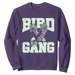 Bird Gang Sweatshirt Vintage 90s Style Classic Eagles Fly TS10 Purple Print Your Wear