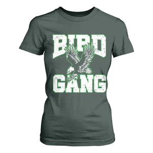 Bird Gang T Shirt For Women Vintage 90s Style Classic EF Fly TS10 Dark Forest Green Print Your Wear