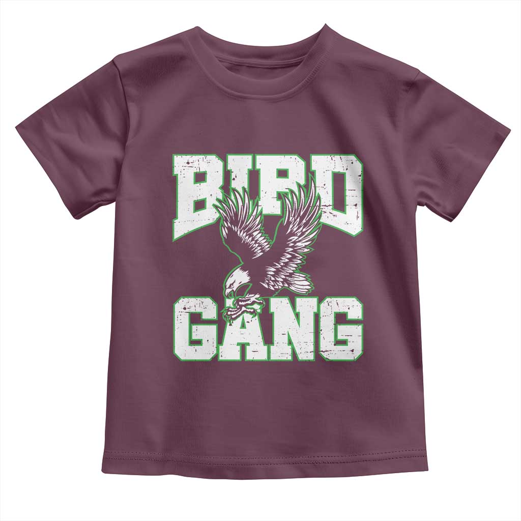 Bird Gang Toddler T Shirt Vintage 90s Style Classic EF Fly TS10 Maroon Print Your Wear