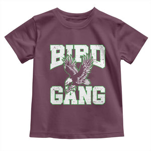Bird Gang Toddler T Shirt Vintage 90s Style Classic EF Fly TS10 Maroon Print Your Wear