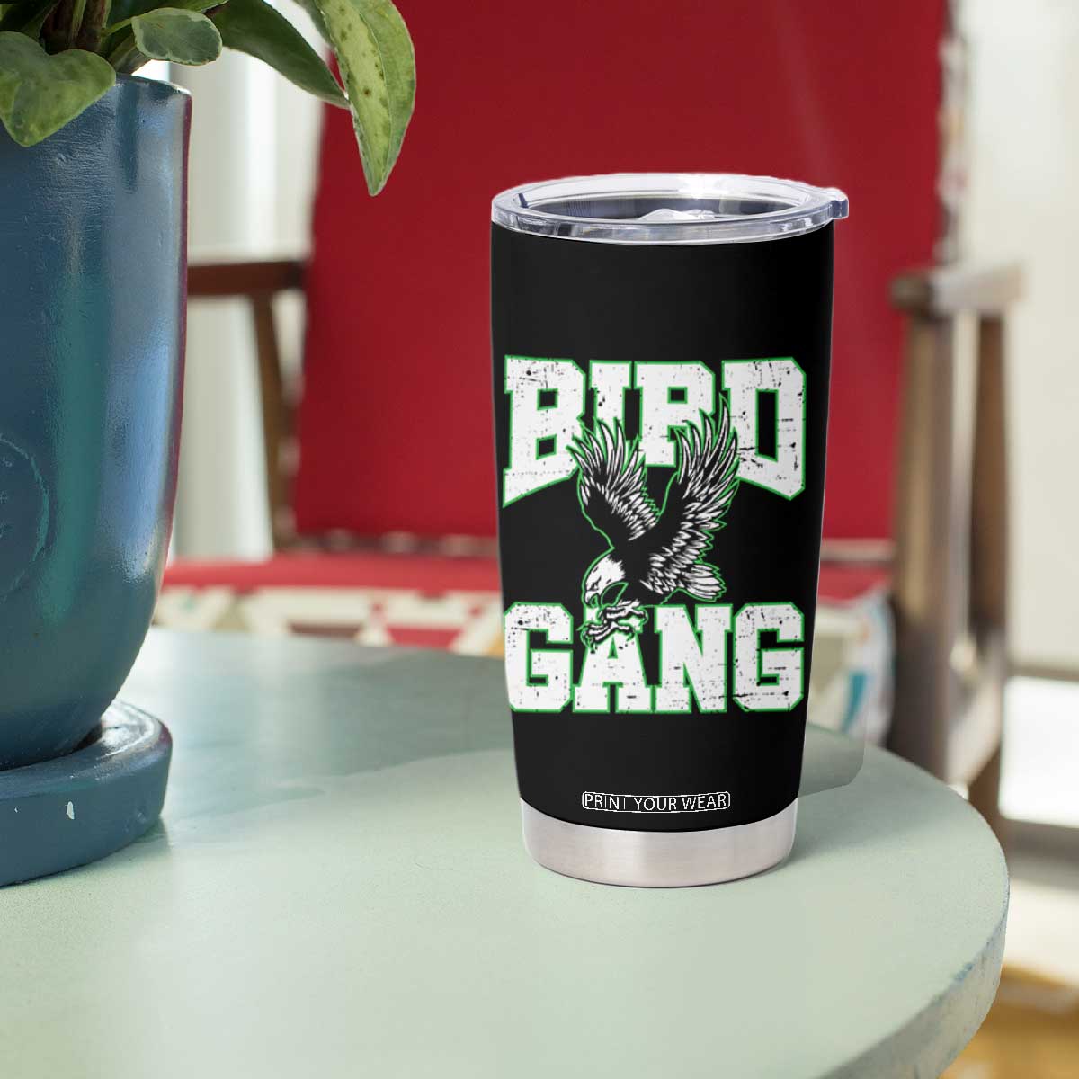Bird Gang Tumbler Cup Vintage 90s Style Classic Eagles Fly TS10 Print Your Wear
