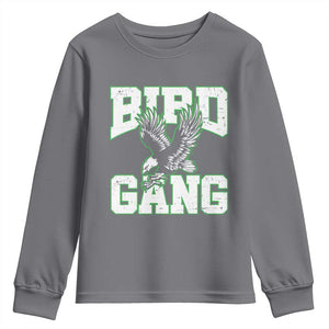 Bird Gang Youth Sweatshirt Vintage 90s Style Classic Eagles Fly TS10 Charcoal Print Your Wear