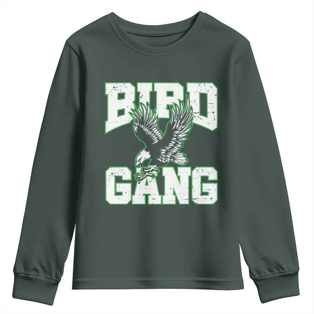 Bird Gang Youth Sweatshirt Vintage 90s Style Classic EF Fly TS10 Dark Forest Green Print Your Wear