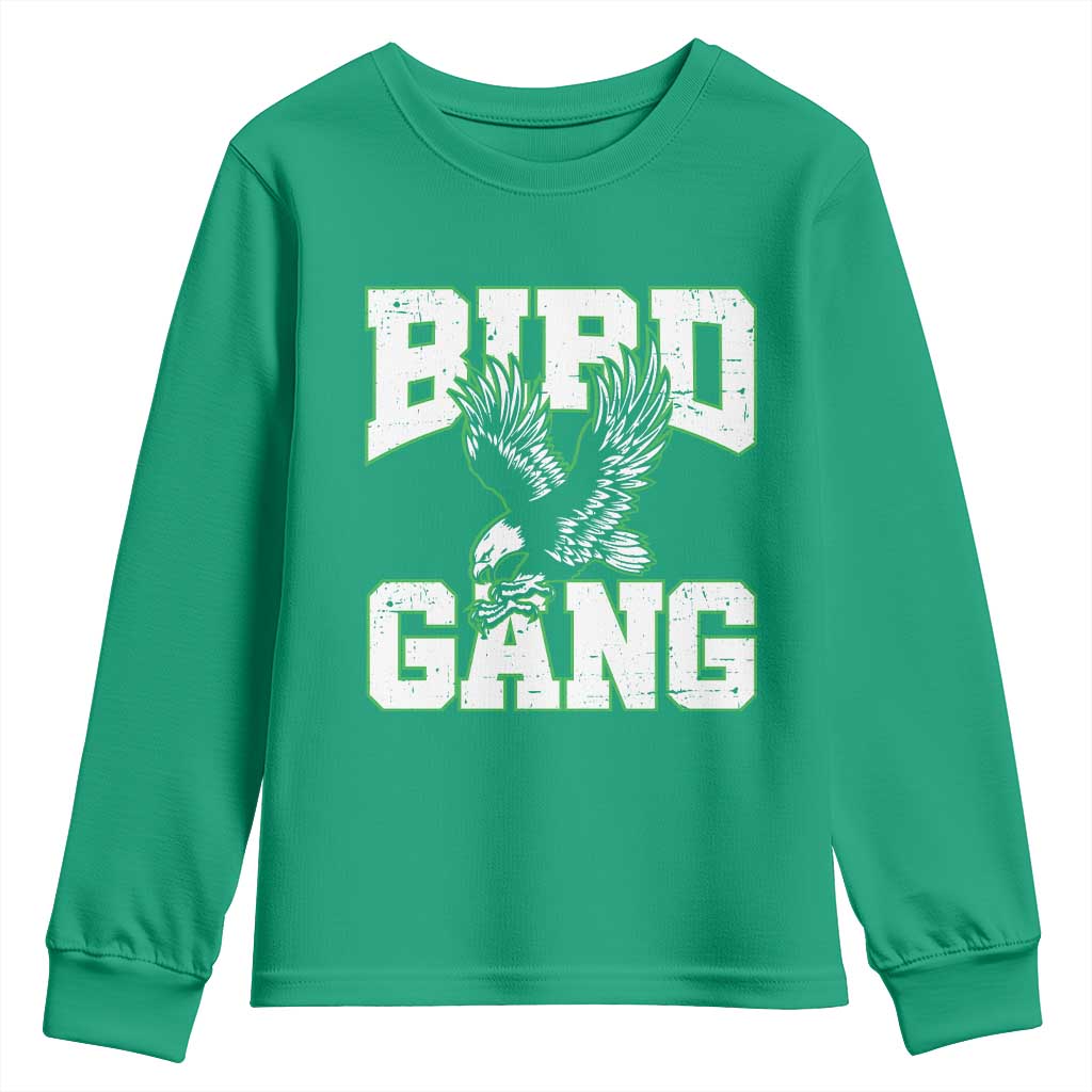 Bird Gang Youth Sweatshirt Vintage 90s Style Classic Eagles Fly TS10 Irish Green Print Your Wear