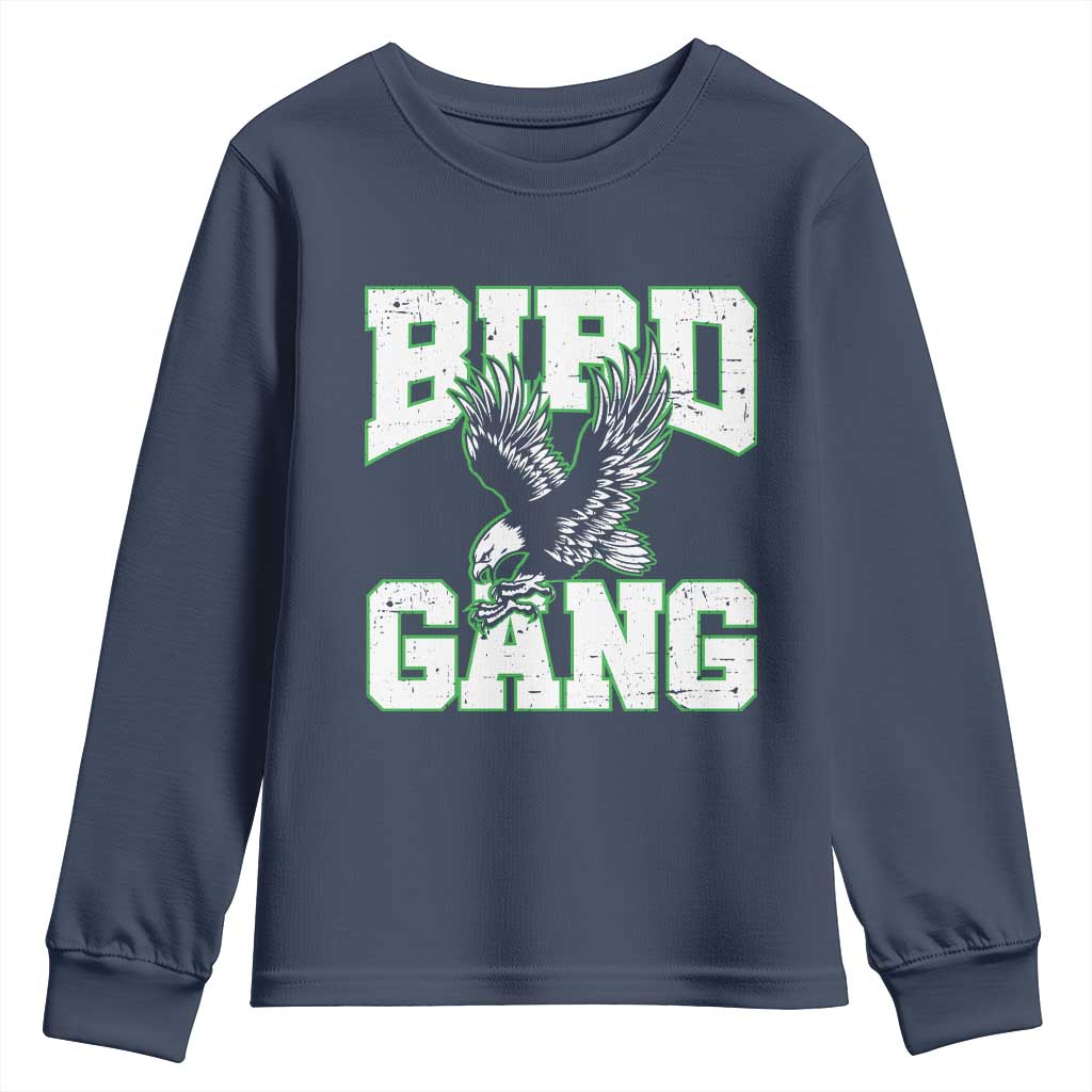 Bird Gang Youth Sweatshirt Vintage 90s Style Classic EF Fly TS10 Navy Print Your Wear