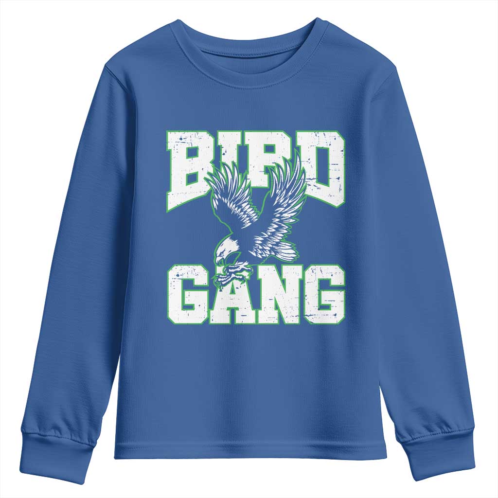 Bird Gang Youth Sweatshirt Vintage 90s Style Classic EF Fly TS10 Royal Blue Print Your Wear