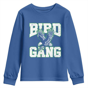 Bird Gang Youth Sweatshirt Vintage 90s Style Classic Eagles Fly TS10 Royal Blue Print Your Wear