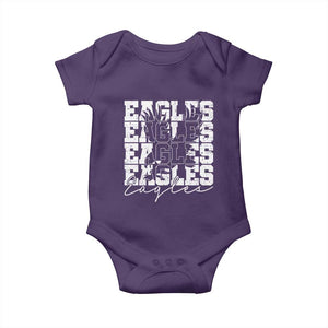 Vintage Eagles Bird Inspirational Baby Onesie 90s Style Classic Eagles Fly TS10 Purple Print Your Wear