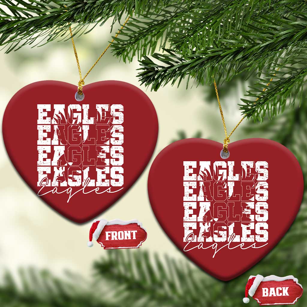 Vintage Eagles Bird Inspirational Christmas Ornament 90s Style Classic Eagles Fly TS10 Heart Red Print Your Wear