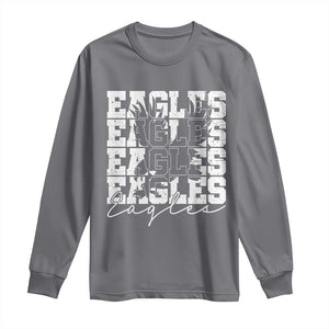 Vintage Eagles Bird Inspirational Long Sleeve Shirt 90s Style Classic Eagles Fly TS10 Charcoal Print Your Wear