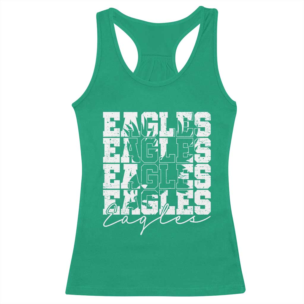 Vintage Eagles Bird Inspirational Racerback Tank Top 90s Style Classic Eagles Fly TS10 Irish Green Print Your Wear